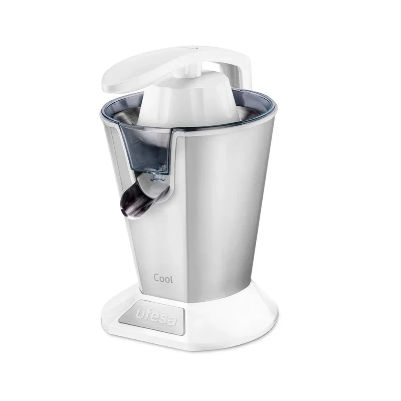 Ufesa Cool White Citrus Juicer – 600W, 0.8L, Dual Stainless Steel Filter, Anti-Drip | COOLWHITE