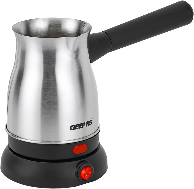 Geepas Electric Turkish Coffee Maker | Stainless Steel | 0.8L | GK38050