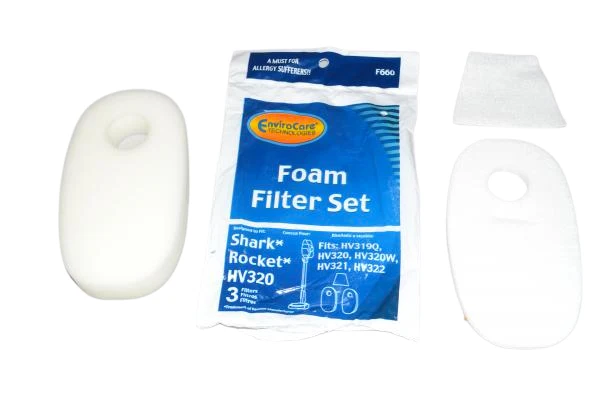 Shark Filter Set HV320 Rocket 1 Primary 1 Exhaust & Secondary Filter #F660