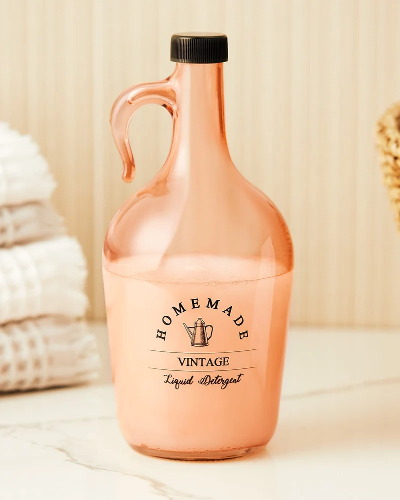 Madame Coco Maud Glass Detergent Dispenser Bottle – Refillable Liquid Soap Dispenser