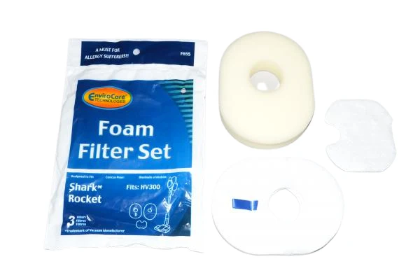 Shark Rocket Upright XFFV300 Filter Foam 3/pk #F655