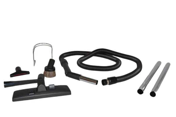 Fit All Central Vacuum Zip Broom With 6' To 30' Stretch Hose, Black #06-4988-69