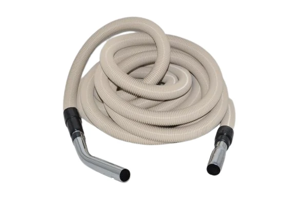 Nutone Vacuum 30' White Non/Electric Complete Hose With Button. Replaces Nutone Beam 372 CH115 Hose #06-1184-26