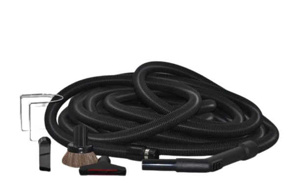 Central Vacuum Garage Kit with 50' Black Crushproof Hose and tools, Titan T3 #06-4985-62