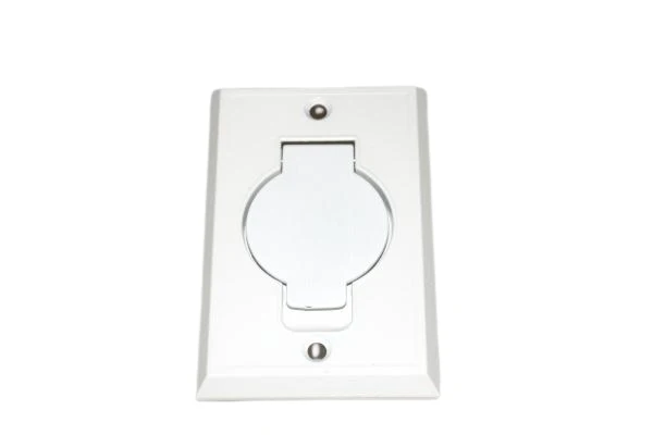 Beam Central VAC Metal Inlet Valve White, 2 Wires #015715