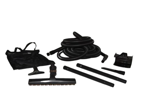 Titan Garage T3 Kit with 30' Black Crushproof Hose and 1.25" Deluxe Attachments