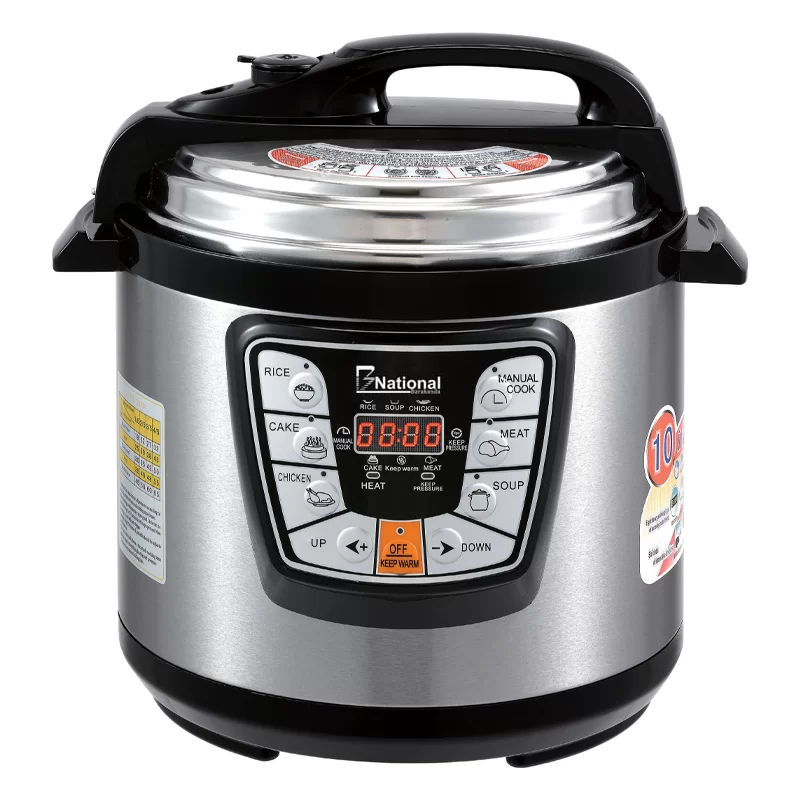 B NATIONAL Luxurious 6 liter stainless steel electric pressure cooker