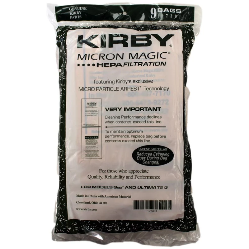 Kirby G6 Vacuum Bags - 9 Bags - Genuine