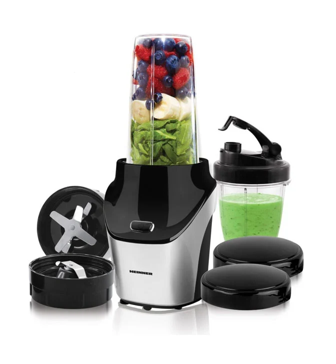Kokteilinė iš dviėjų indų, BPA-free, 1000W, 1L HSB-T1000SS HEINNER