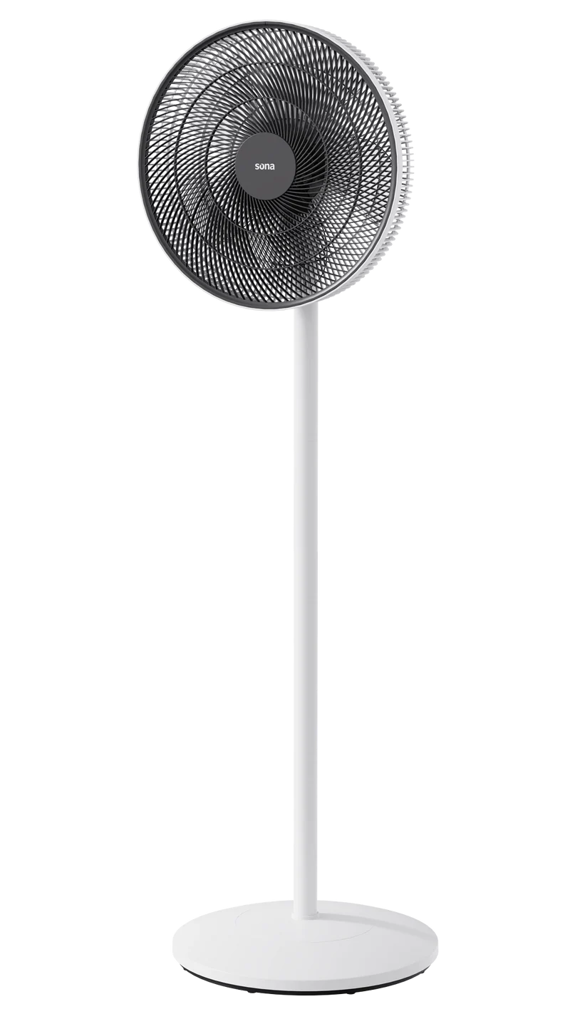 Sona Stand & Table Fan 16 Inch 3 Speeds 5 Blades White | SF-40151W