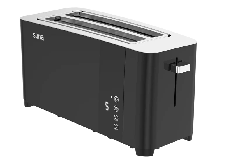 Sona 4-Slice Toaster 1400W with 7 Roasting Levels & Touch Control – Black | ST-6015 BK