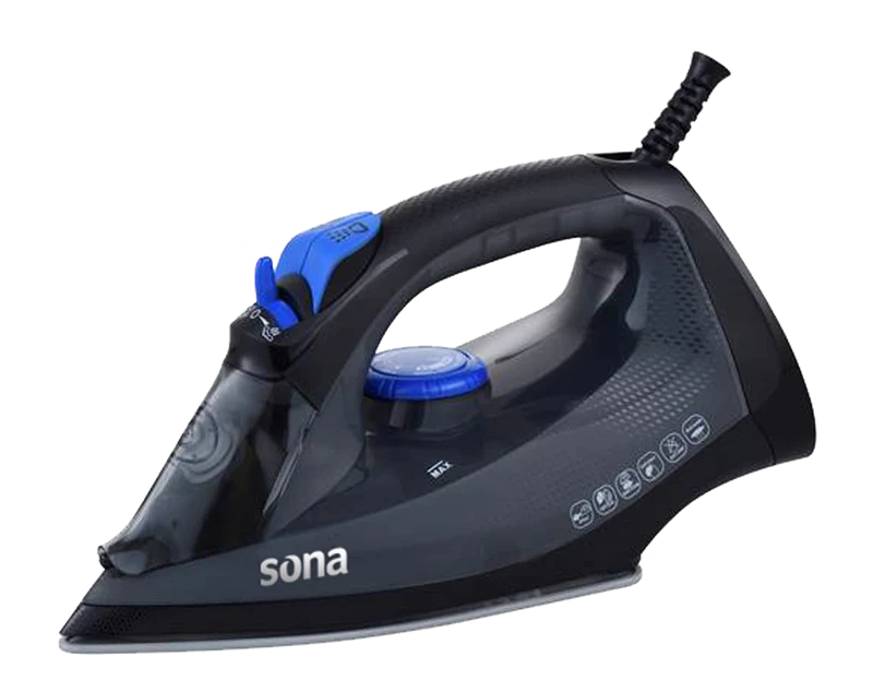 Sona Steam Iron 2200W Ceramic Base 300ml Water Tank | SI-639