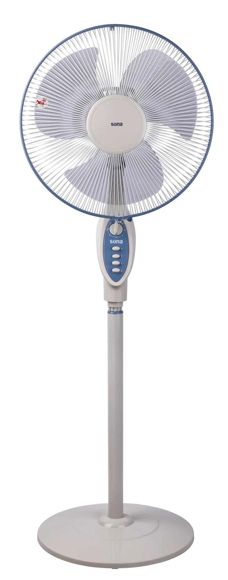 Sona 16" Stand Fan SF-152 – 3-Speed, Timer, Copper Motor