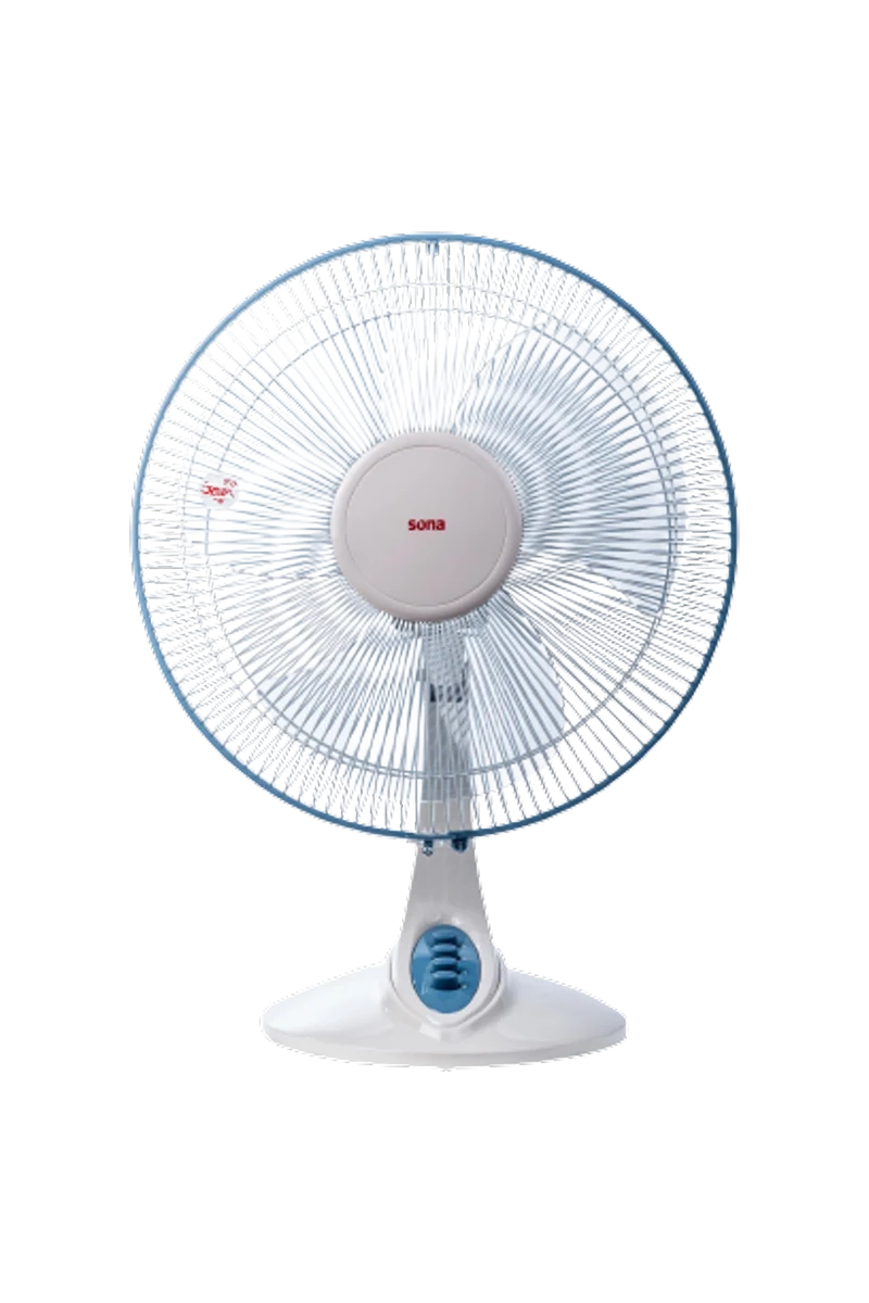 Sona Table Fan 16 Inch 3 Blades & 3 Speeds White – DF-117 IVORY