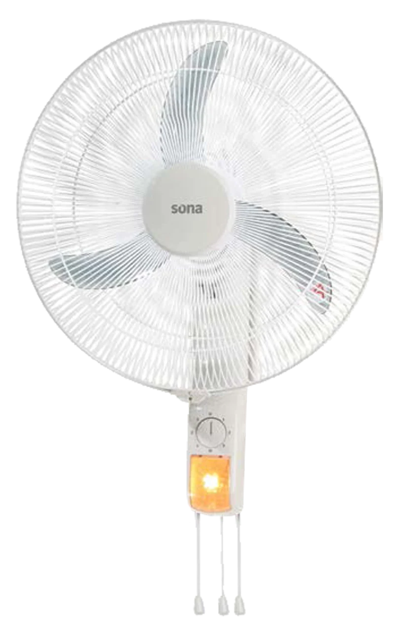 Sona Wall Fan 18" White | 3-Speed Copper Motor | Model WF-550