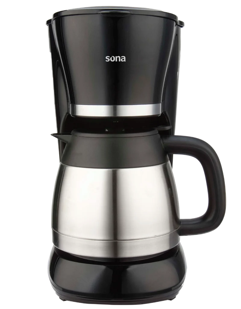 Sona American Coffee Maker 800W 1L Stainless Steel Carafe – Model SCM-1019 C
