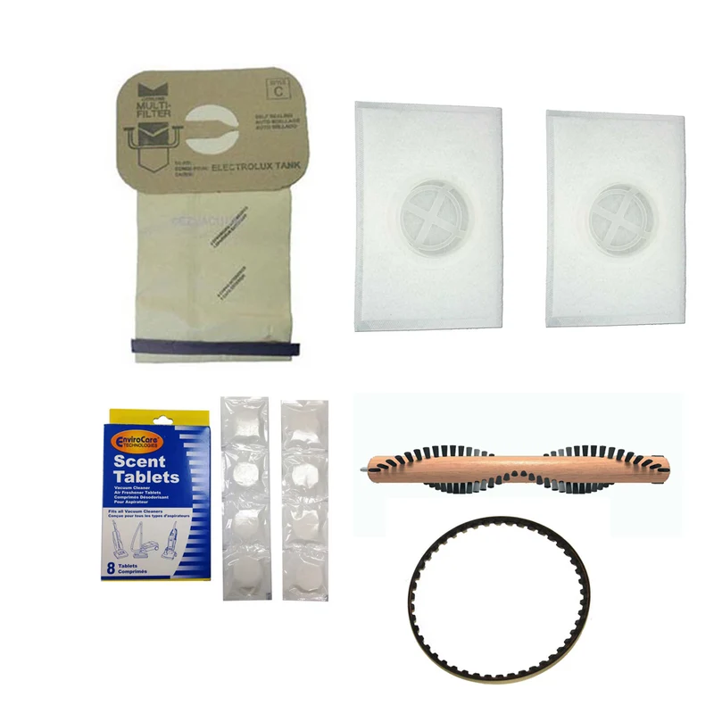 Electrolux Canister Vacuum Cleaner Service Kit For PN1 Power Heads - 12 C bags, 2 After Filters, 8 Tablets, 1 PN1 brushroll & one PN1 Belt