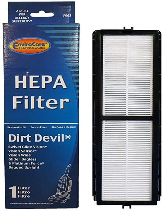 Dirt Devil Vision HEPA Filter for Swivel Glide, Vision and Platinum Force Vacuums F29, F963