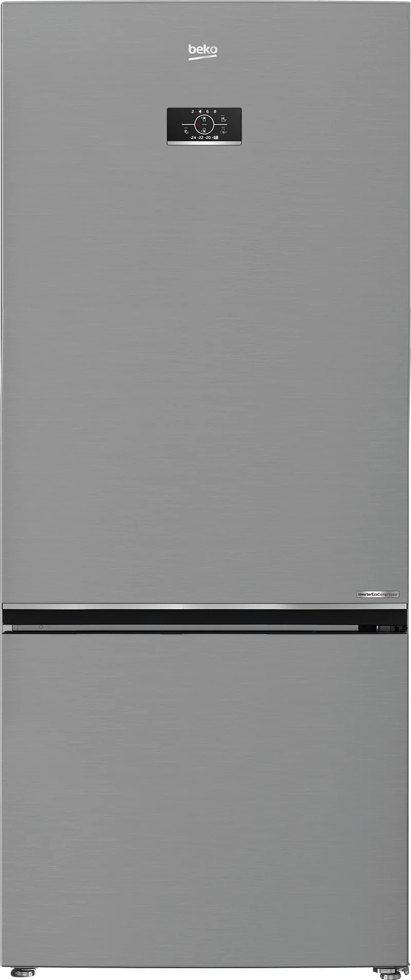 Beko Refrigerator A++ 509 L Bottom Freezer HarvestFresh Gray Inverter - Model B5RCNE66HXB