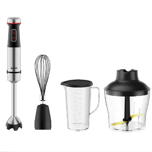 Conti HB 15002 BS Hand Blender Set – 1500W, Multiple Speeds, Copper Blade, 600ml Chopper, Anti-Splash Ring