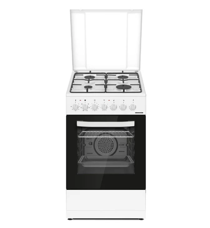 Kombinuota dujinė viryklė HFSC-S60LITGC-WH HEINNER
