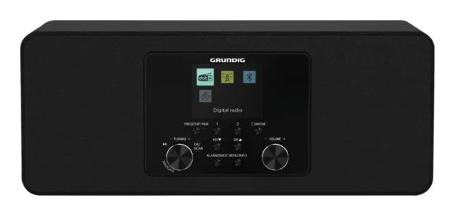 Grundig DTR 4600 2.0 DAB+ Bärbar Analog och digital Svart