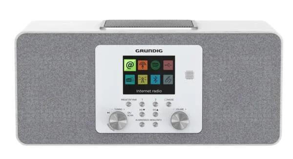 Grundig DTR 6100 2.1 DAB Bärbar Analog och digital Vit