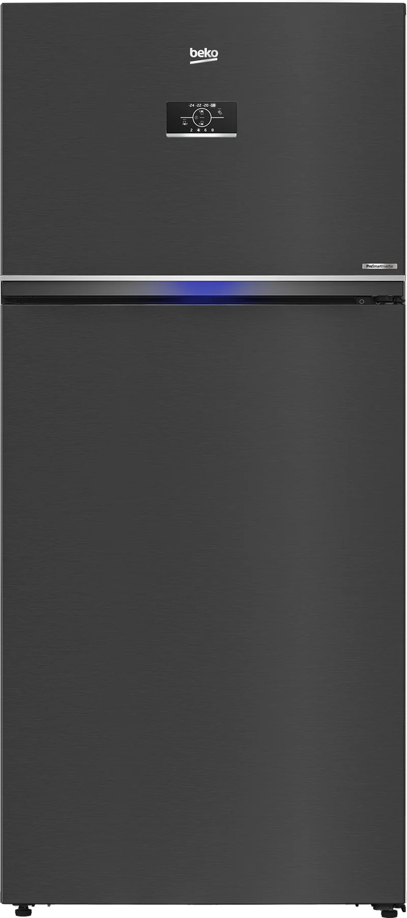 Beko Refrigerator Manhattan Gray 630 L Inverter with Screen A+ | RDNE710E40SXBR