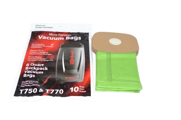 Titan T750, T770 Backpack Vacuum Bags 10pk #SC100
