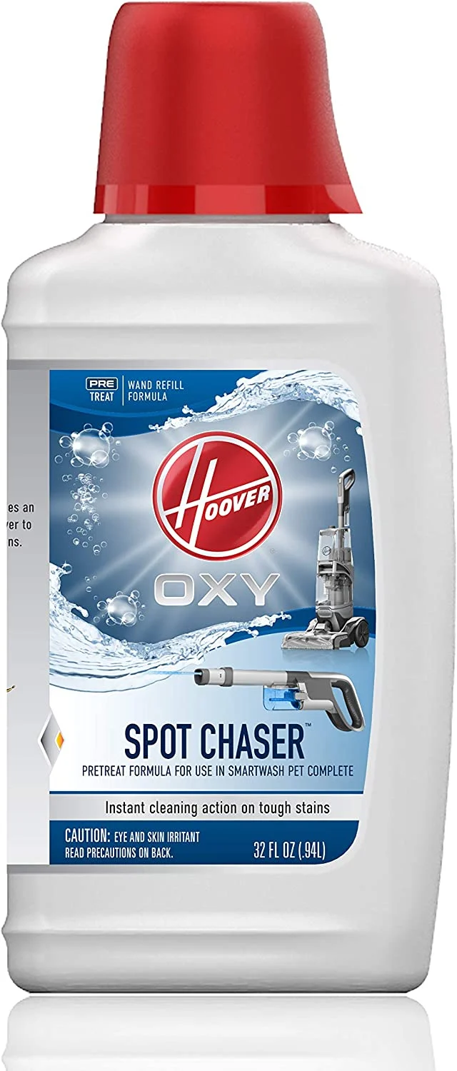 Hoover Oxy Spot Chaser Refill for Smartwash Pet, Stain Remover Pretreat Formula, Upholstery Car and Carpet Cleaning Solution, 32 oz, AH30904, AH31604