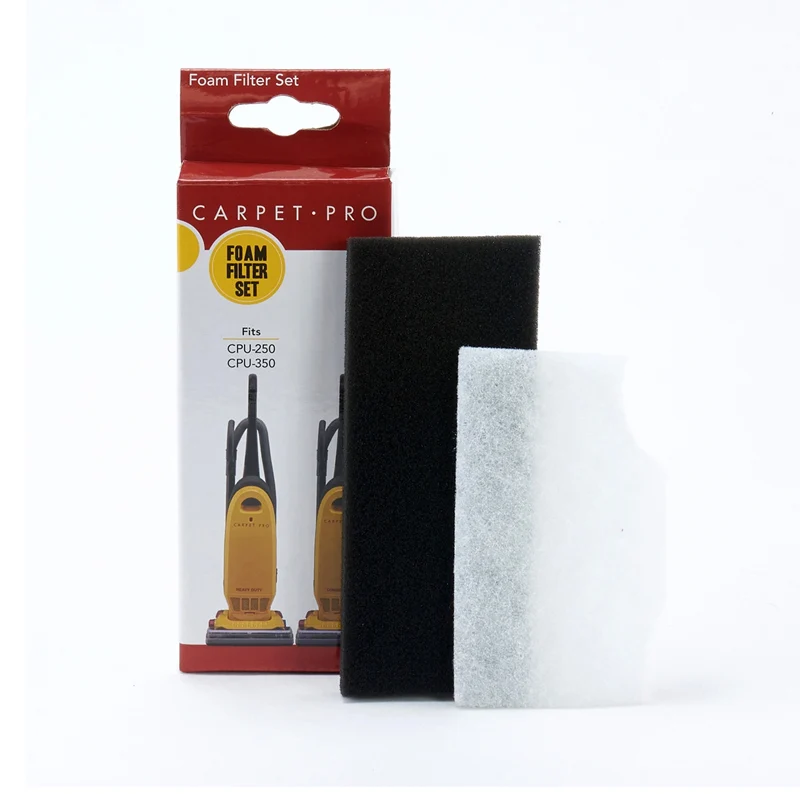 Carpet Pro CPU250-F, CPU-250, CPU-350 Fuller Brush FB-EZM Pre Filter and Secondary Filter Set #CPU250-F