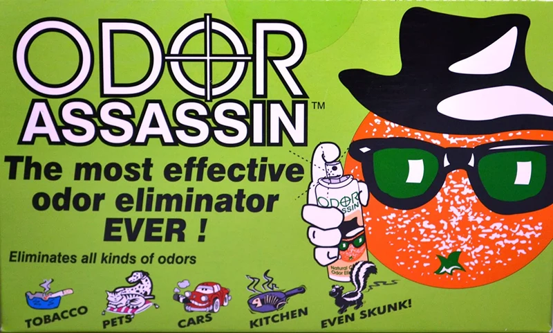 Odor Assassin Odor Eliminator Vanilla Bean Scent, 6oz, Green Cap, Pressurized Can