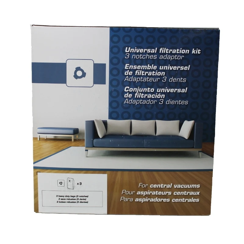 Hayden Cyclovac Thorovac Decovac Central Vacuum Bags with 3 Notches on Bag Collar 3/pk #TDSAC23N