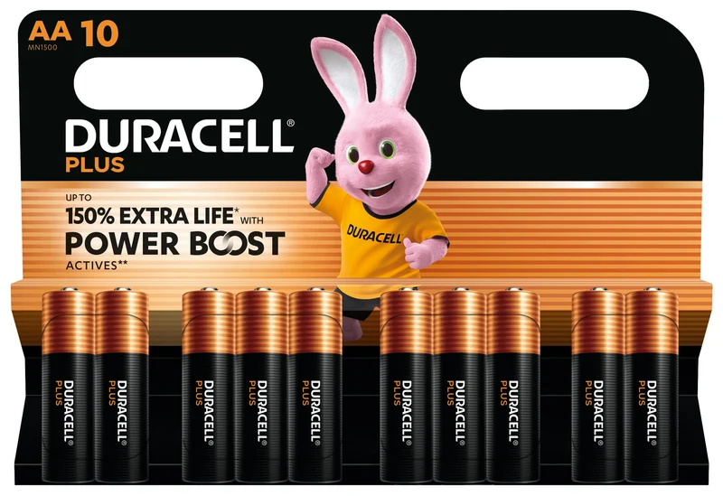 Duracell Plus Engångsbatteri AA Alkalisk