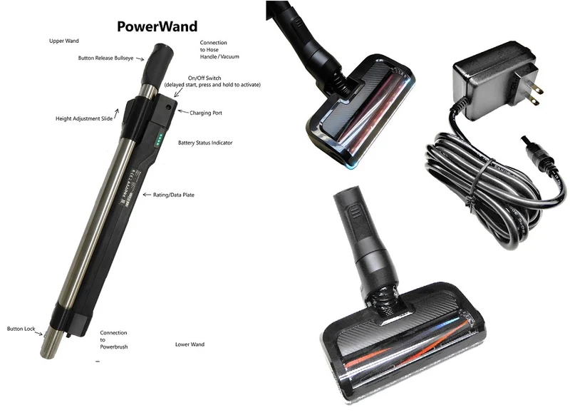 Wessell EBK250 Battery Power Nozzle Kit With Battery Wand & Charger 90 Minute Run Time, 3-4 Charge Time, 2 Brush Rolls (carpet or Bare Floors) #EBK250DC