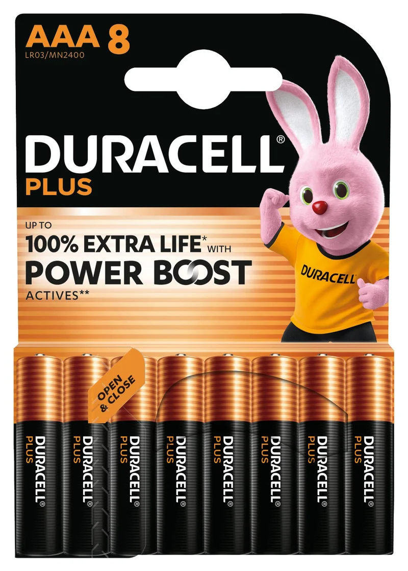 Duracell Plus Engångsbatteri AAA Alkalisk