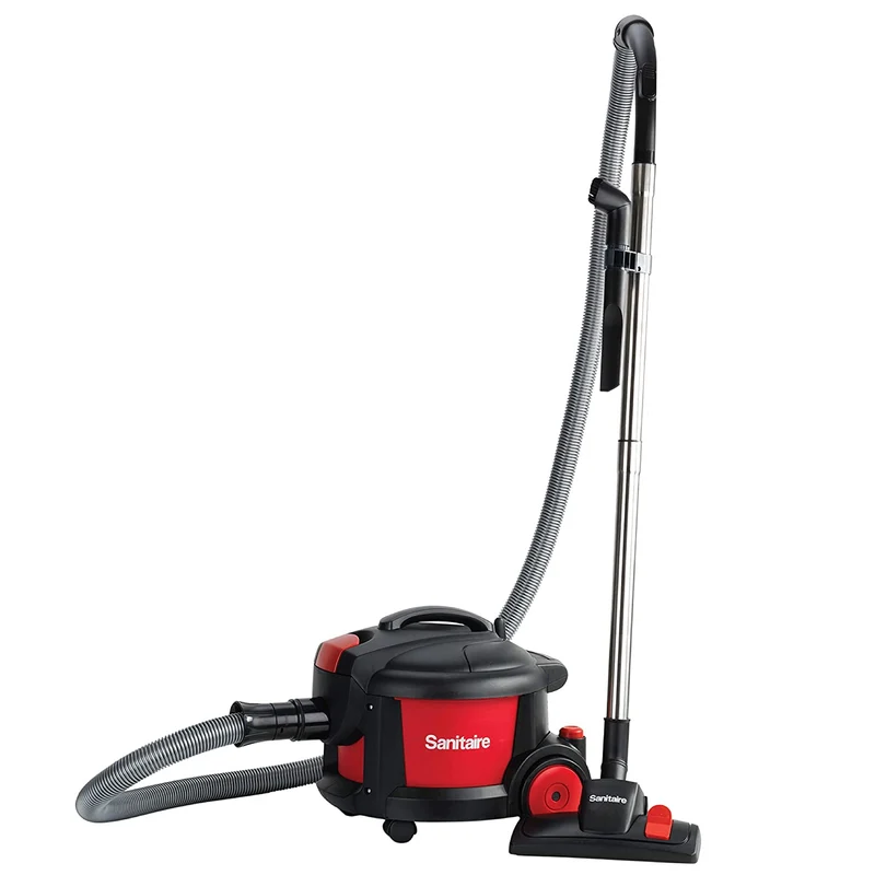 Sanitaire EXTEND® Top Hat Canister Vacuum SC3700A, Red, Quiet Clean, 9.0 Amp, 11" Cleaning Path