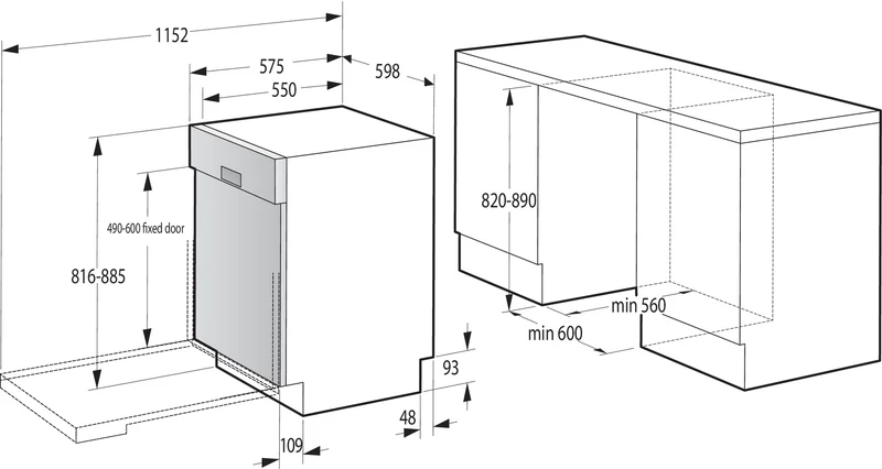 Gorenje GI642E90X Halvintegrerad 13 kuvert