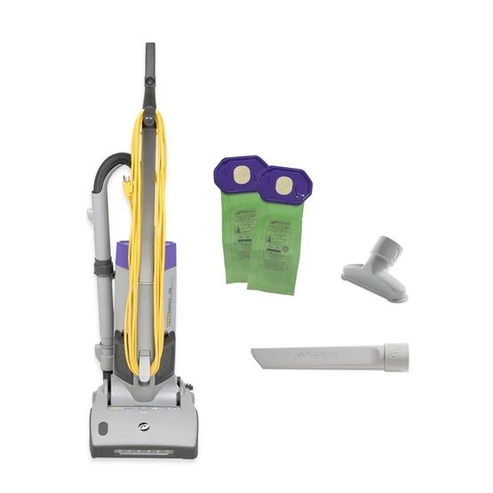 Proteam ProGen® 12" Upright Vacuum Cleaner #107329 | 50 Ft Cord, On Board Tools, HEPA Filtration