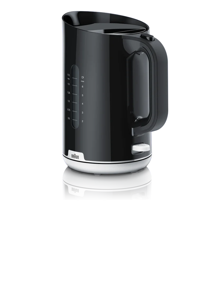 Braun Breakfast 1 Electric Kettle 2200W 1.7L Fast Boil – Black (WK1100BK)
