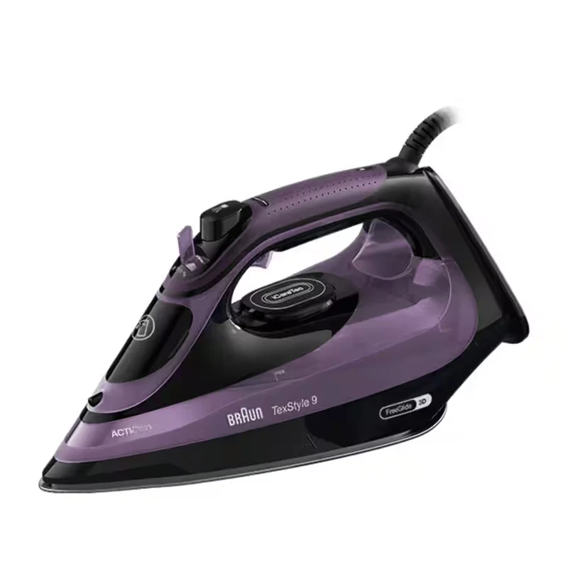 Braun TexStyle 9 Steam Iron 3100W 330ml FreeGlide 3D & iCare Technology EloxalPlus Ceramic Plate – Purple (SI9661VI)