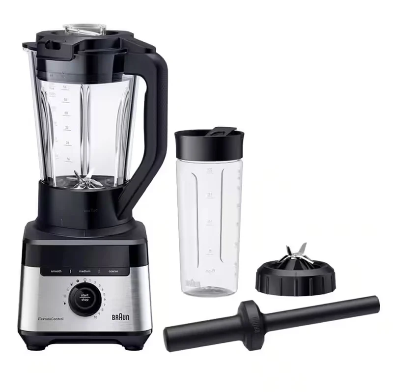 Braun PowerBlend 7 Blender 1400W 2L Glass 10 Speeds & Pulse iTextureControl – Black (JB7551BK)