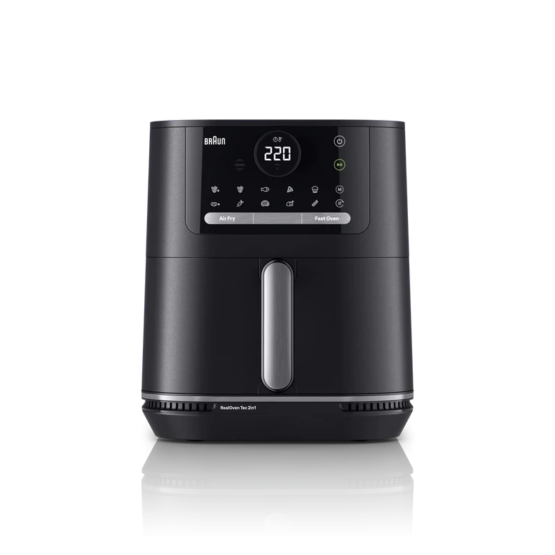 Braun MultiFry 5 Air Fryer & Bake 6L 2000W 15 Programs RealAir Technology – Black (HF5050IBK)