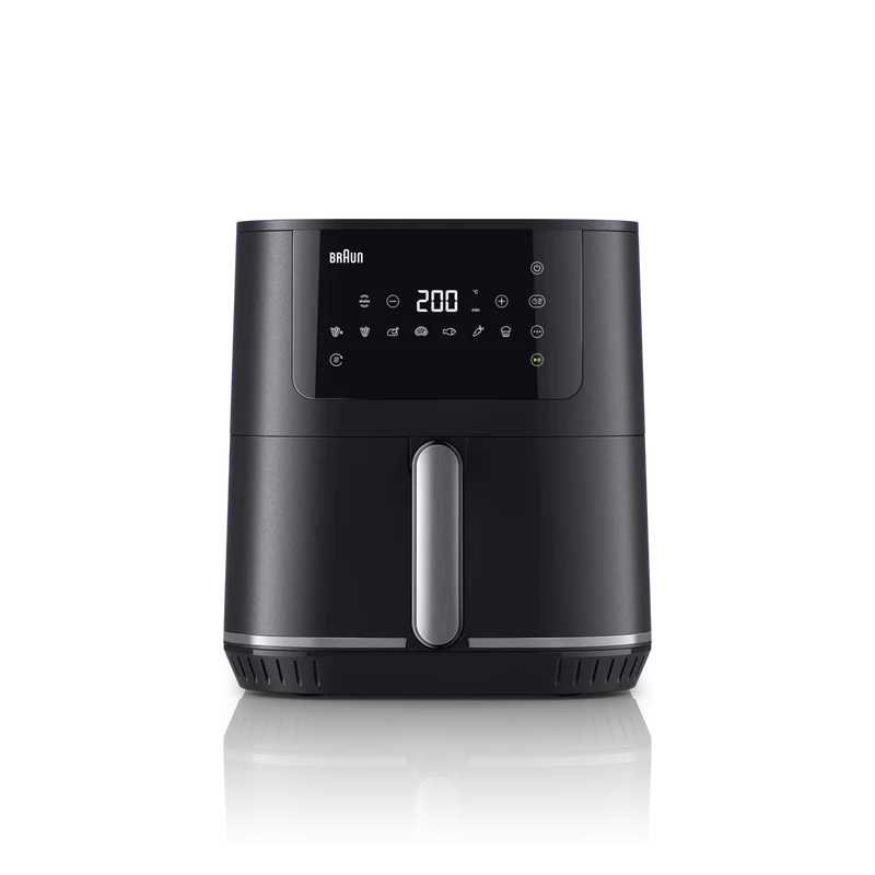 Braun Air Fryer 6 L 1700W 8 Programs Digital LED Touch Control – Black (HF5030IBK)