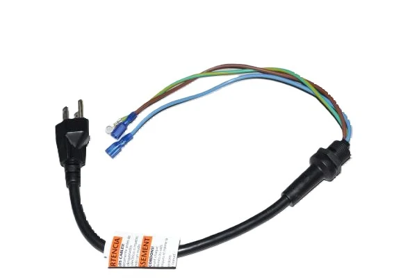 Proteam Everest Back Pack Cord Assembly, Power Cord (18" 16/3) w/Strain Relief w/Locknut and Washer - 103334