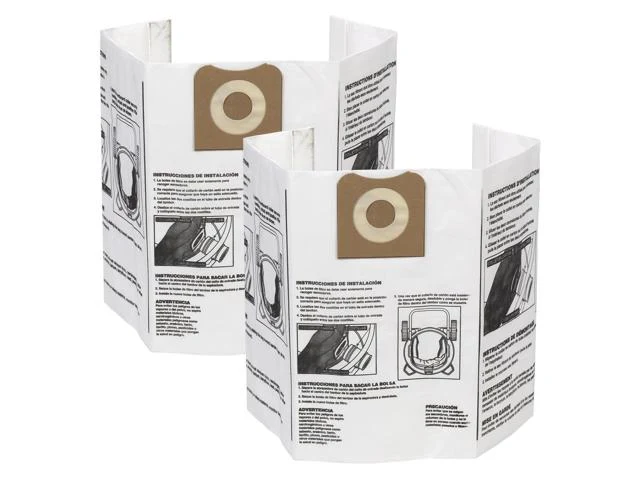 Proteam Workshop Hi Efficiency 6-9 Gallon Paper Bags - 2 Bags