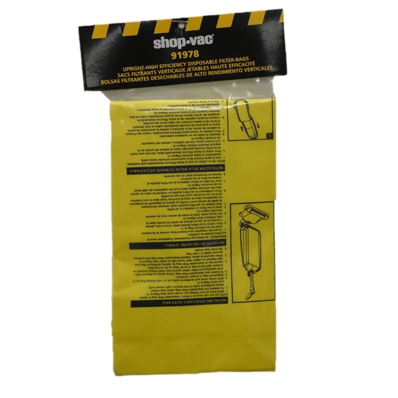 Shop Vac LightWeight Upright SV500 Vacuum Paper Bags for EasyLift Upright Vacs 9197810 - 2 Bags