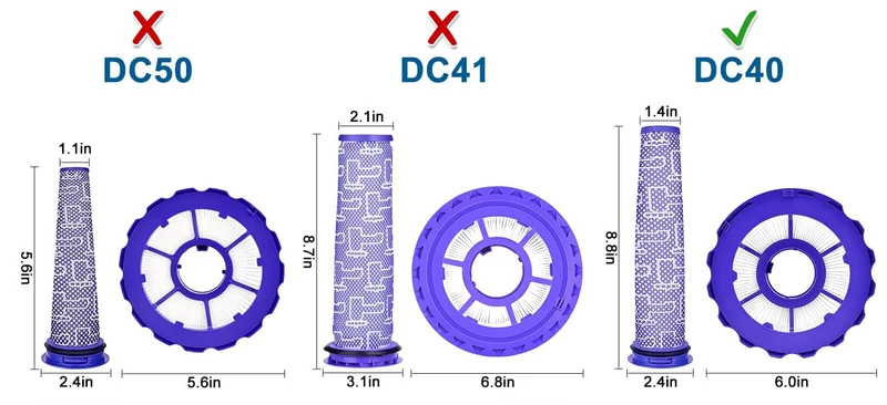 Replacement Dyson DC40, DC42 Animal Rinsable Pre Motor Filter - 923587-02