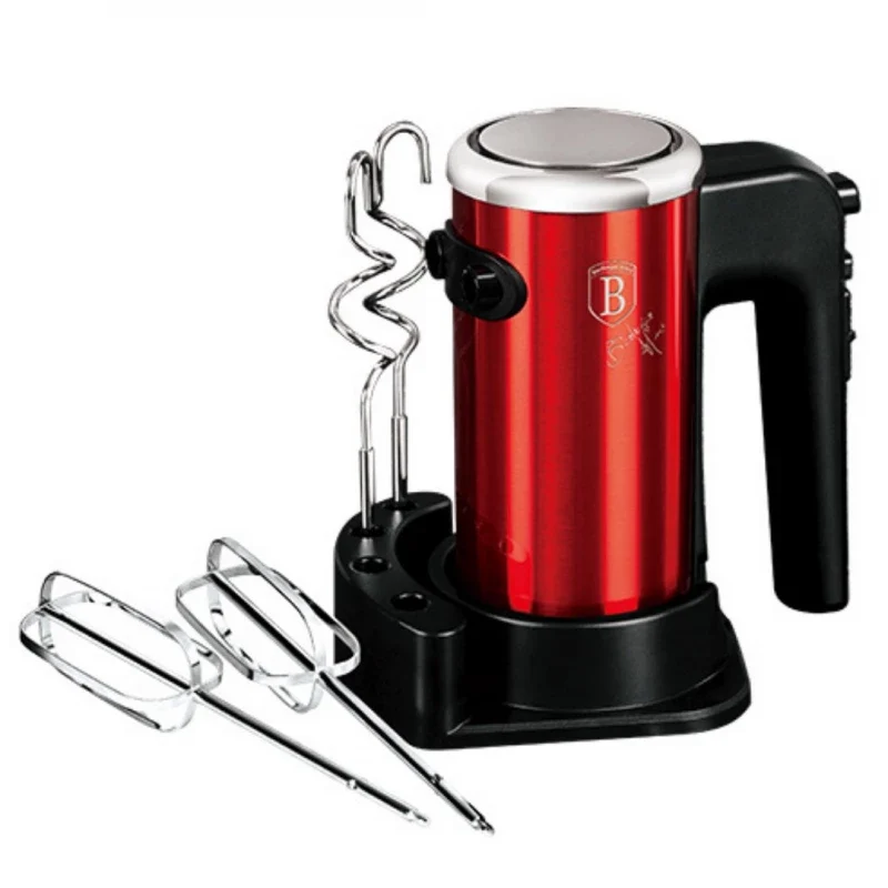 Berlinger Haus Hand Mixer with Stand – Elegant Burgundy