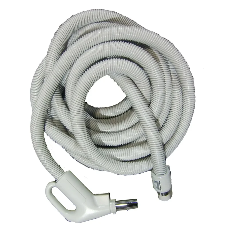 Central Vacuum 35 Ft ValueFlex Dual Voltage Hose with Direct Connect #SZ130138035BDUI, 30037